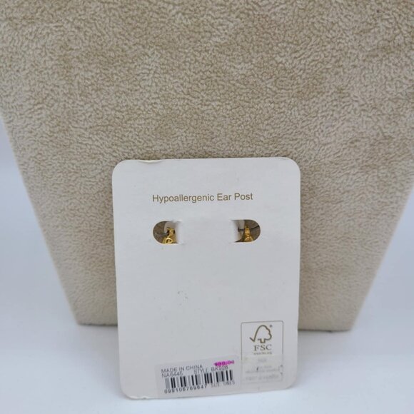 J Crew Agate & Freshwater Pearl Drop Earrings NWT! NEW! - Picture 4 of 5